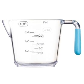 Kitchen Craft Colourworks Measuring Jug Set, Blue, Set of 3