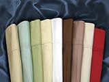 Egyptian Cotton 300 Thread Count Extra Deep Fitted Sheet Set by Tribeca Living Twin Natural