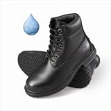 Women's 760 Slip-Resistant Waterproof Work Boots in Black Size: 9