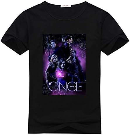 ZHBtshirtCustom Once Upon A Time Men's T-shrits, DIY Once Upon A Time 100% Cotton Crew Neck T-Shirt (XXXL)