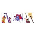 Instruments Canvas Wall Art 3-pc. Set - 12x12"
