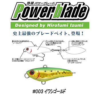 コアマン(COREMAN) PB-30 パワーブレード #003 イワシゴールド 30g