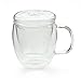 TIANXI Personal All Glass Made Tea Infuser & Mug Teapot 450 ml