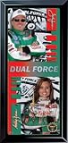 John and Ashley Force Nascar Racing Clock