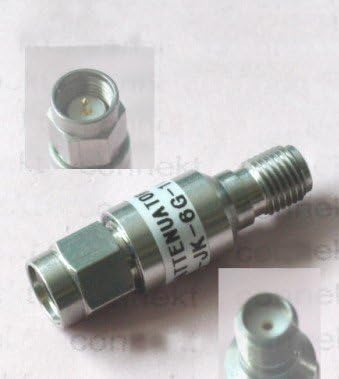 RF Coaxial Connector SMA male to female 2W Stainless steel Attenuator DC-6GHz 10dB