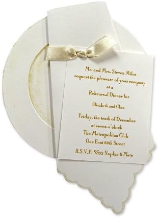 Plate &amp; Napkin Die-cut Card, Pack of 10