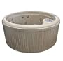 AquaTerra Spas Harmony Spa with 17 SS Jets, Sand Shell/Sand Bamboo Imprinted Skirt