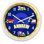 Olive Kids Under Construction Clock Personalized