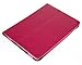 Bear Motion for iPad Air 2 - Genuine Leather Folio Case for iPad Air 2 with Auto Sleep/Wake Feature - (Hot Pink)