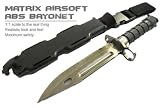 Matrix Airsoft Tactical Rubber Bayonet with Sheath & M4 / M16 QD Mount