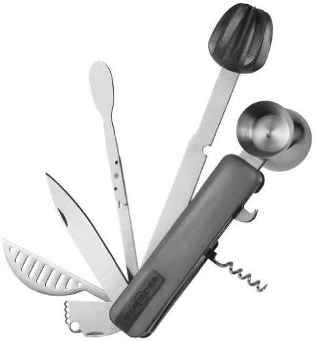 Bar10der Ten-in-One Ultimate Bartending Tool (Gray) by Quench Products