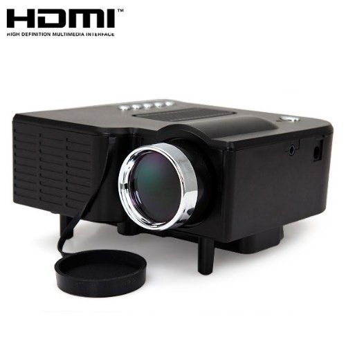 24W Mini Multimedia LCD Image System LED Projector with SD / USB / AV / VGA /HDMI Port