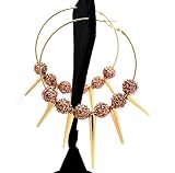 Basketball Wives POParazzi Spike Earrings CE710 GOLD 83mm