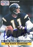 Billy Joe Tolliver Autographed/Hand Signed Football Card (San Diego Chargers)
