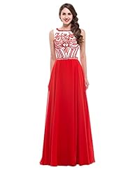  Sleeveless Beaded Chiffon/Satin  Ball Gown Evening Dress/Prom Dress/Party Dress 