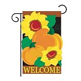 Welcome Pumpkin Garden Flag