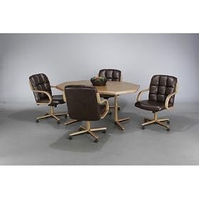 Chromcraft T134-356AN 45 Chromcraft Extension Dining Table in Honey Oak
