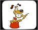Mouse Pad with happy, pal, hound, pooch, dog, mutt
