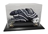 Calgary Flames Hockey Glove Display Case with Black Finish Base