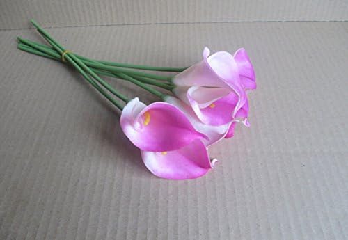 Ifstar Nearly Natural 15" Calla Lily Artificial Flowers for Wedding Bridal Bouquet or Home Decorations (20 Psc) (Pink)
