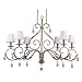 Royal Collection Chandelier Florentine Bronze Golden Teak Swarovski Strass 6905 FB GTS