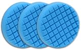 3 Pack Cobra Cross Groove 6.5 Inch Blue Final Finishing Pads