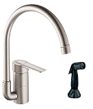 GROHE Eurostyle Single-Handle Kitchen Faucet with Side Spray, Satin Nickel #33980AV0