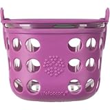 Lifefactory Glass Food Storage, 2 Cup, Huckleberry