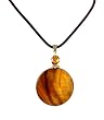 Necklace - N285 - Shell and Fire Polished Glass - Round ~ 40mm (2")