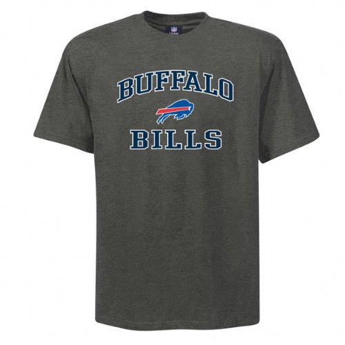 Buffalo Bills Charcoal Heart and Soul II T-Shirt 