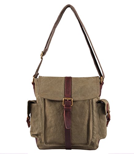 Tom Clovers Women's Men's Canvas Crossbody Messenger Bag Handbag Tote