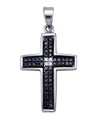 0.15CTW DIAMOND CROSS CHARM
