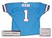 Warren Moon Houston Oilers NFL Hand Signed Authentic Style Home Blue Football Jersey