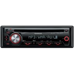 Kenwood KDC-3047 A CD-MP3-Tuner (Front-AUX) schwarz/rot