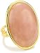 Privileged NYC Rose Cabochon Gold plated Ring