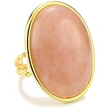 Privileged NYC Rose Cabochon Gold plated Ring