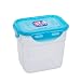 Lock&Lock BPA Free Nestable Style Food Container with Leak Proof Blue Lid with hook, 34-Ounce/4.3-Cup
