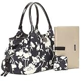 kate spade new york Nylon Stevie Baby Bag (Black/Cream)