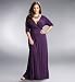 Plus Size Desert Rain Maxi Dress - Plum