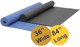 YogaAccessories Extra Wide / Extra Long 1/4'' Deluxe Yoga Mat