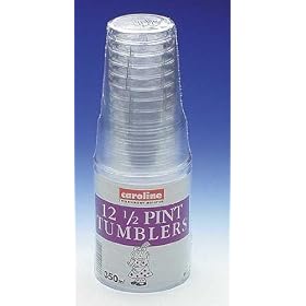 Catering: Clear 1/2 Pint Tumblers Pk12