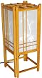 Classic Authentic Original Asian Table Lamp - 18" Bamboo Tree Art Print Japanese Shoji Wood & Paper Lantern - 4 Colors
