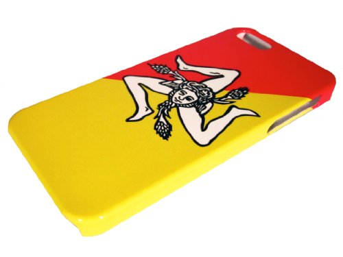 3D Iphone 5 5S Sizilien Sicilia Italien Italy Fahne Flag Flagge Cover Case Hülle