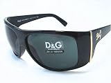 New Dolce & Gabbana D&G 8040 714/87 Glitter Black Sunglasses Dark Grey Lens Size: 60-11-135