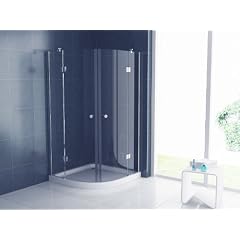 Duschkabine rund Duschabtrennung Dusche 100x100 x195 T1001