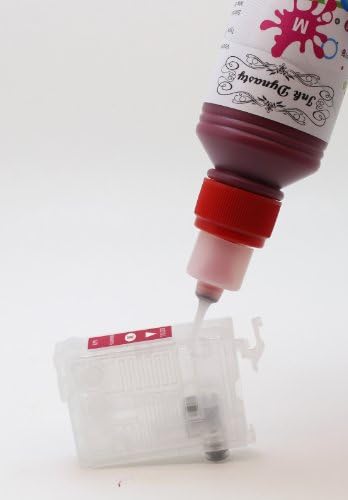 Ink Dynasty 500ML UV Resistant Dye Ink Refill Kit for Refillable cartridge Canon PGI-225 CLI-226 CLI-2261 2262 CIS CISS - Black, Cyan, Magenta, Yellow