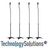 4 Black Universal Surround Sound Speaker Stands fit Sony, Samsung , LG , Panasonic Systems (with FREE Delivery)