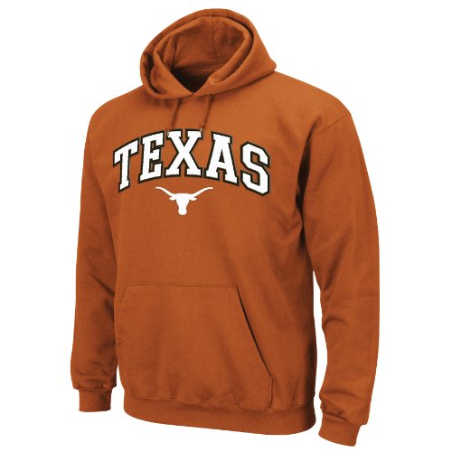 NCAA Men's Texas Longhorns Huddle Up Pullover Hood With Kangaroo Pocket (True Texas Orange,Medium)