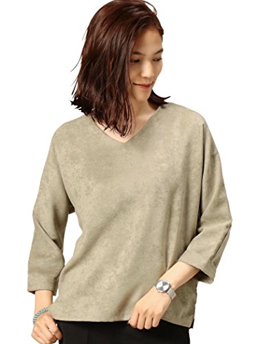 (ビューティ&ユース ユナイテッドアローズ) BEAUTY&YOUTH UNITED ARROWS BY スエードタッチ 8分袖 Vネックカットソー 16122264029