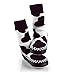 Mocc Ons Moccasin Style Slipper Socks, Cow Print - 6-12 Months
